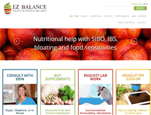 Tablet Screenshot of ezbalance.com